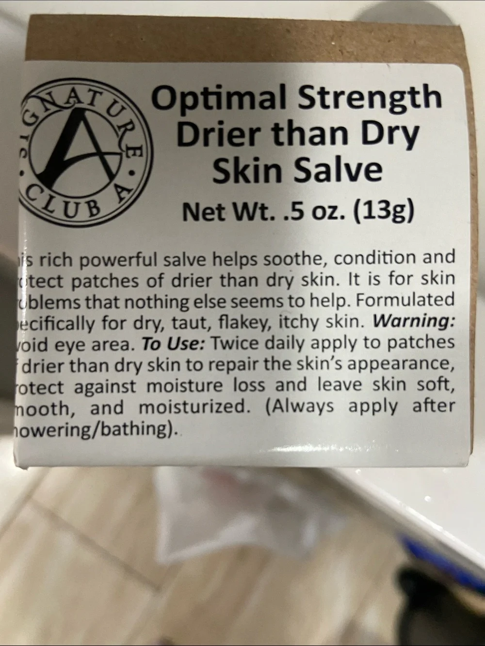 Optimal Strength Skin Salve - Neutral Brown Box